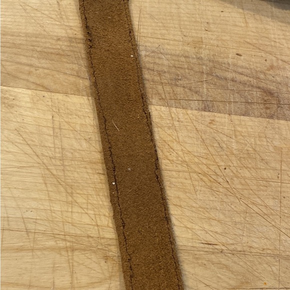 LV bracelets with leather backing. Bracelets measure 8.25” and 3/4 inches wide. - Picture 3 of 3